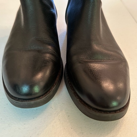 COACH Black Emmie Semi Matte Calf Over the Knee Boot - Picture 4 of 6